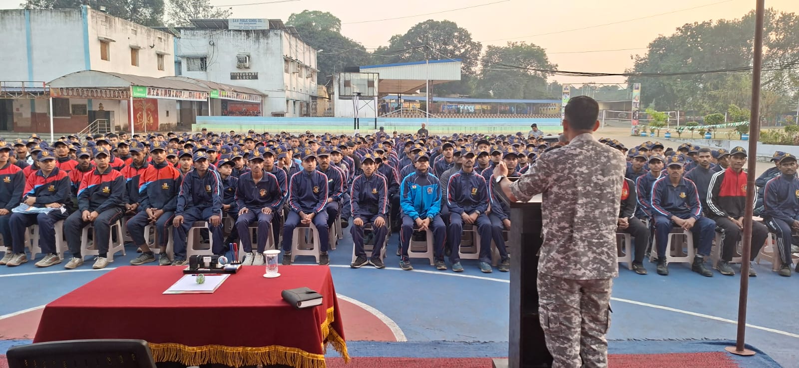 रामगढ़ कॉलेज में वायु सेना की टीम का करियर जागरूकता कार्यक्रम