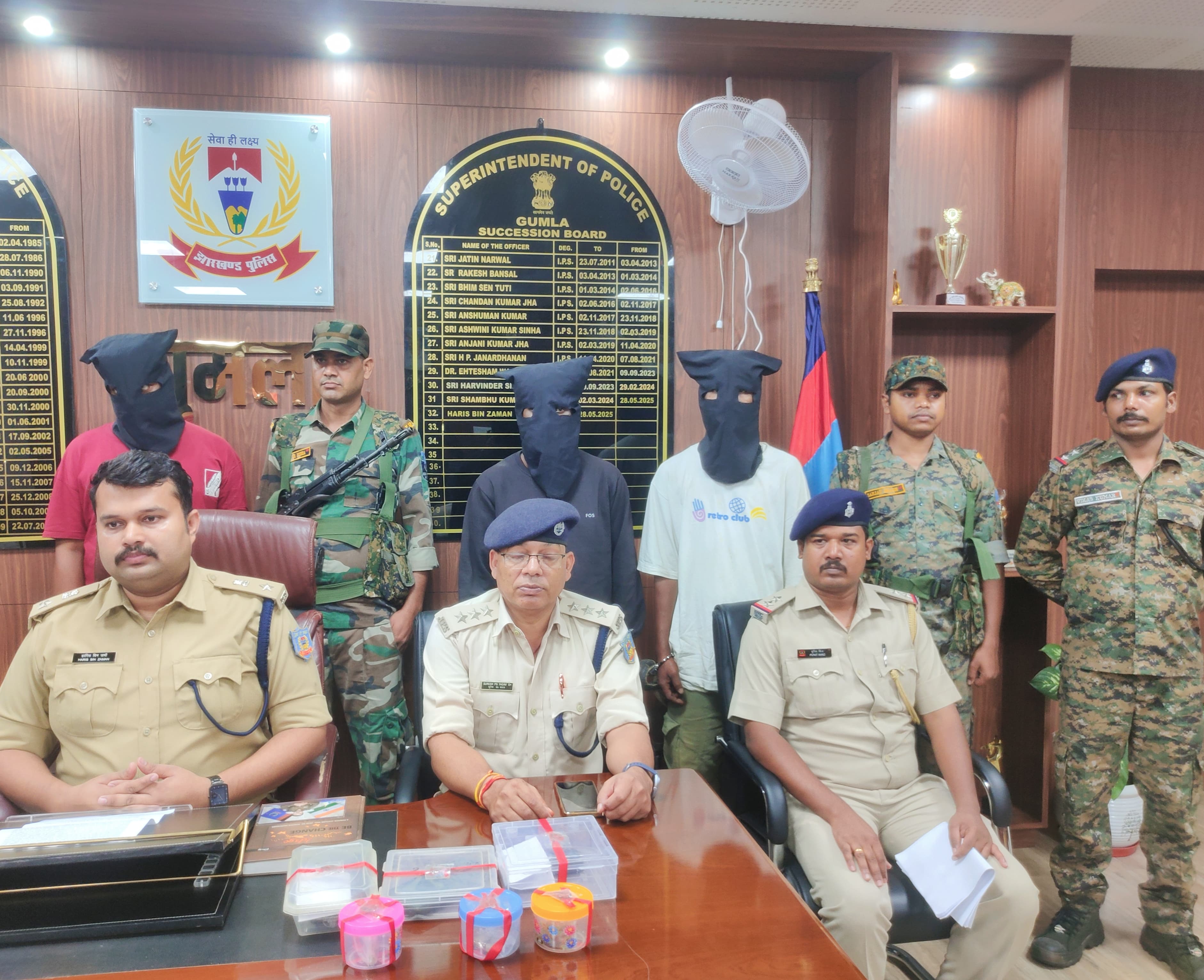 गुमलाः ब्राउन शुगर के साथ तीन तस्कर गिरफ्तार