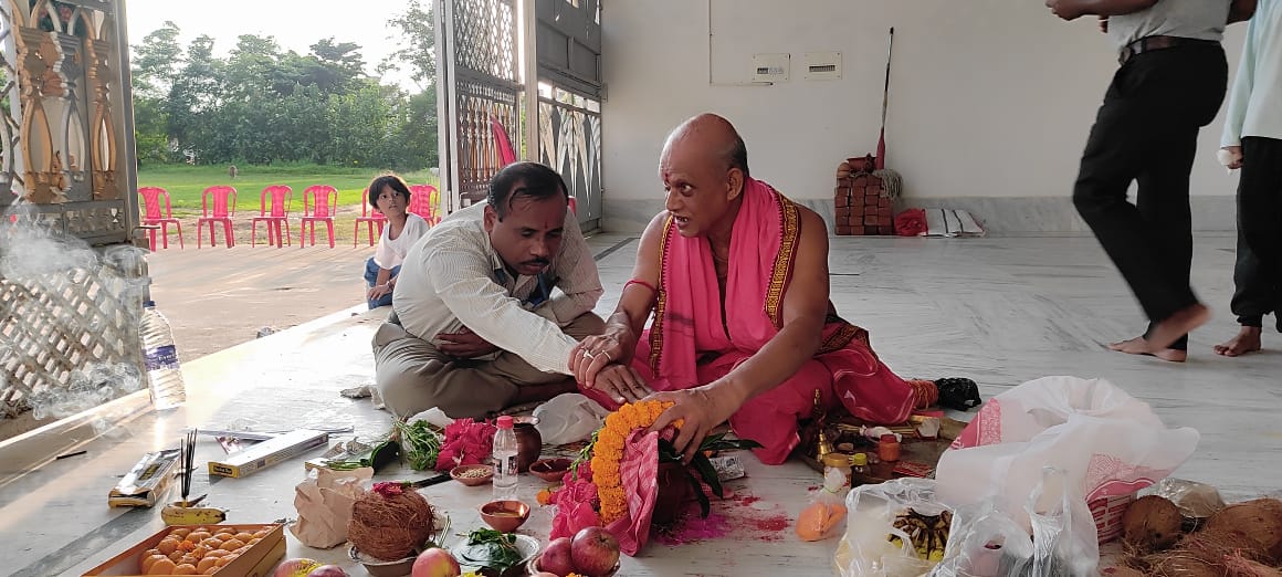 जमशेदपुरः तुरामडीह आवासीय कॉलोनी में दुर्गा पूजा की तैयारी, हुआ भूमिपूजन