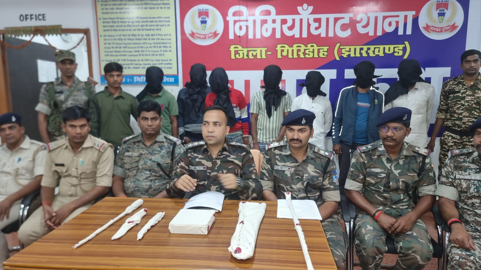 गिरिडीहः पुलिस ने निमियाघाट चोरी कांड का किया खुलासा, 7 गिरफ्तार