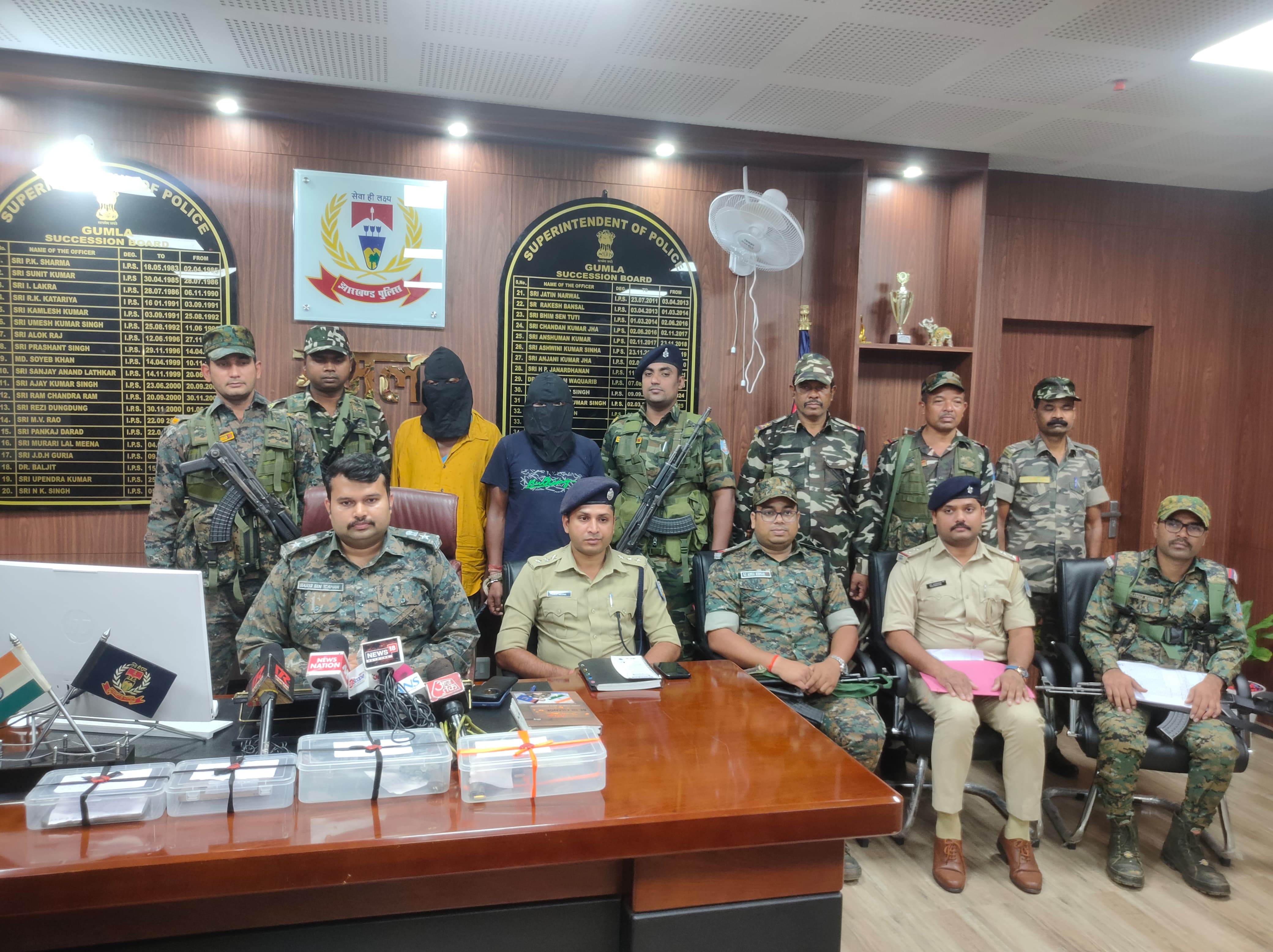 गुमला: JJMP का एरिया कमांडर सहित दो नक्सली गिरफ्तार