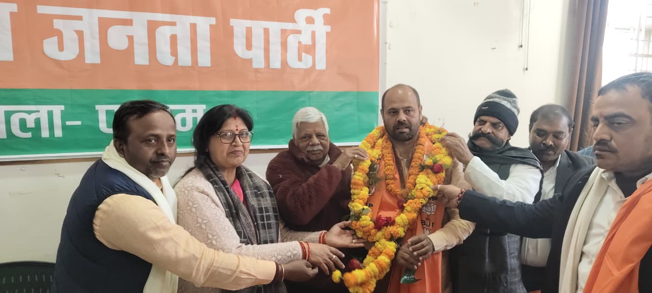 पलामू जिला भाजपा के दोबारा अध्यक्ष चुने गए अमित तिवारी