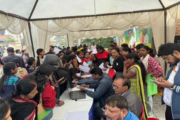 रांची नगर निगम की “आपकी योजना–आपकी सरकार–आपके द्वार” के तहत 7 वार्डों में लगे शिविर
