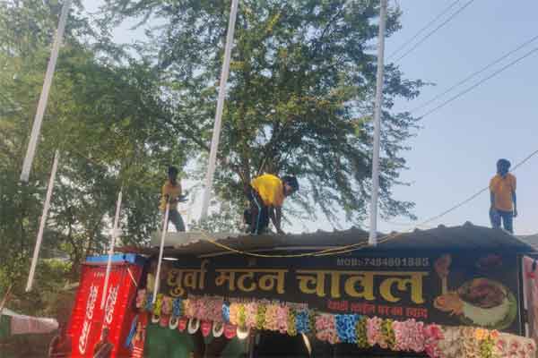 JSCA स्टेडियम के आसपास निगम का अतिक्रमण हटाओ अभियान, ODI मैच से पहले सफाई तेज