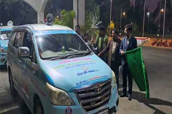 मानसिक स्वास्थ्य जागरूकता के लिए दो प्रचार वाहन रवाना