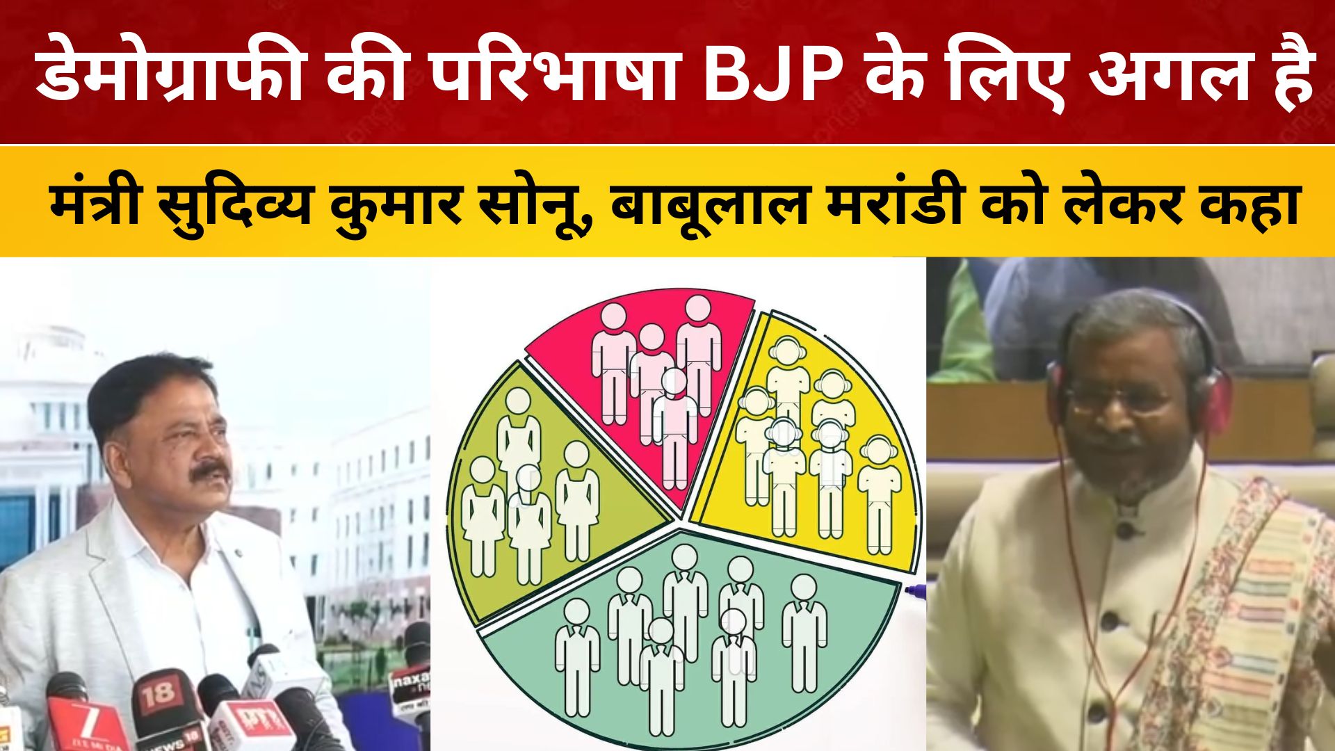 डेमोग्राफी की परिभाषा BJP के लिए अगल है- मंत्री सुदिव्य कुमार सोनू, बाबूलाल मरांडी को लेकर कहा