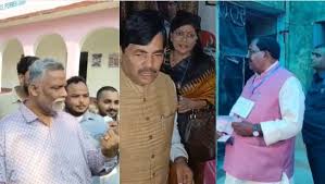 बिहार चुनाव :  पप्पू यादव, सैयद शाहनवाज हुसैन सहित कई नेताओं ने डाले वोट