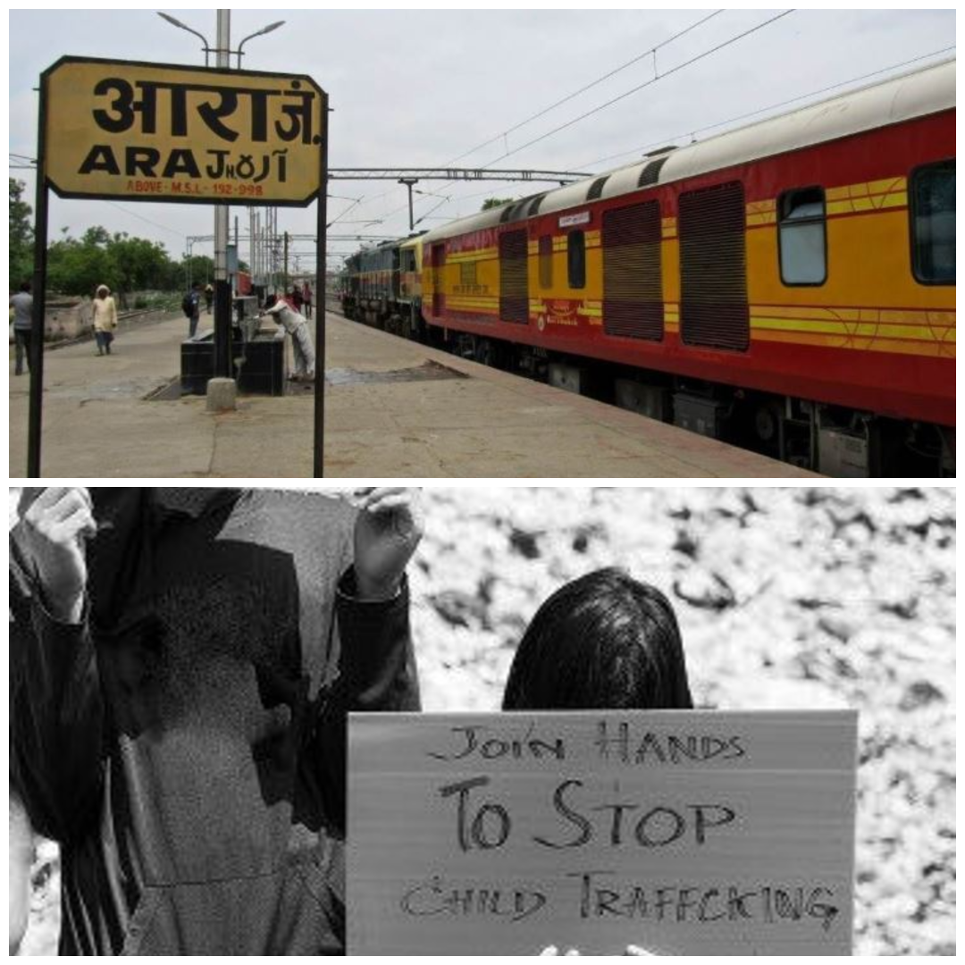 बिहार के आरा जंक्शन पर मानव तस्करों से छुड़ाए गए 100 बच्चे