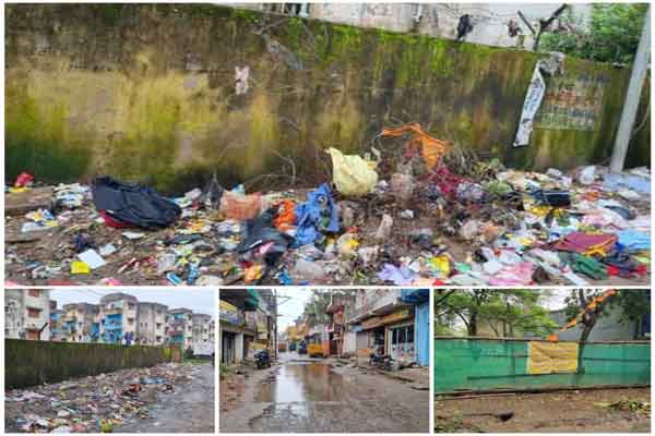 रांची :  गिरी अंचल महावीर मंदिर के पास की सड़क बदहाल, जलजमाव व गंदगी से श्रद्धालु और स्थानीय लोग परेशान