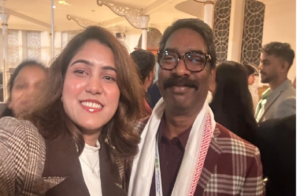 रांची की अलकमा शाहीन ने लंदन में सीएम हेमंत सोरेन से की मुलाकात