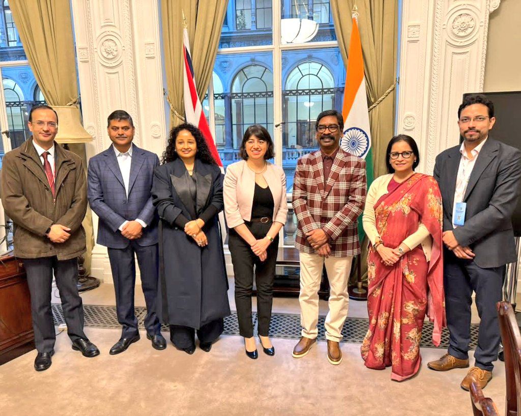 झारखंड-यूके सहयोग को नई गति, सीएम हेमंत ने यूके की मंत्री सीमा से की मुलाकात