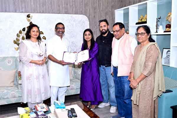 सीएम हेमंत से बॉलीवुड सिंगर शिल्पा राव ने की मुलाकात