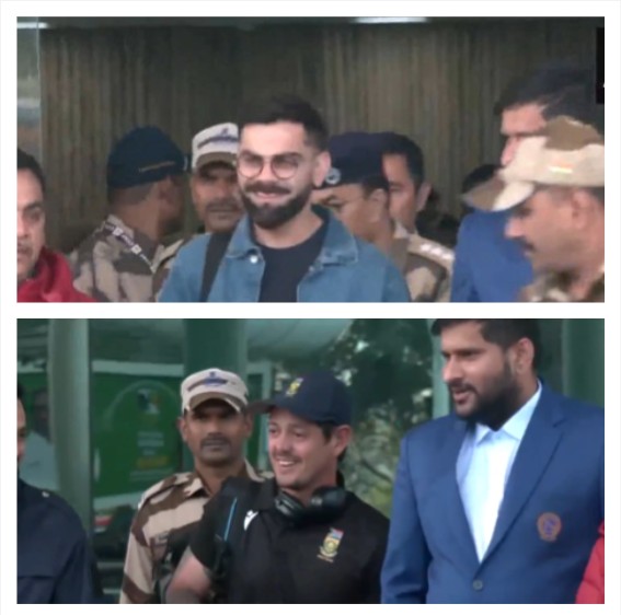 भारत-साउथ अफ्रीका ODI से पहले विराट कोहली और क्विंटन डी कॉक पहुंचे रांची