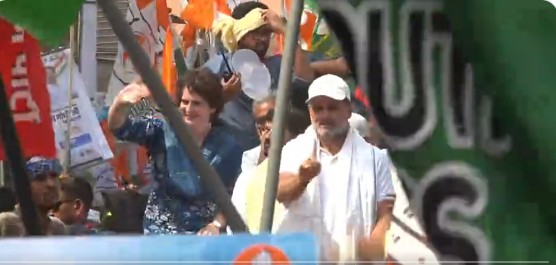 राहुल-तेजस्वी की  वोटर अधिकार यात्रा में प्रियंका गांधी की एंट्री, रेवंत रेड्डी भी हुए शामिल