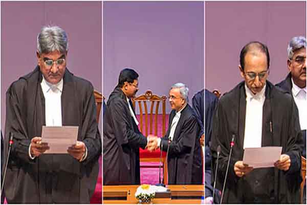 सुप्रीम कोर्ट के तीन जजों ने ली शपथ, जजों की संख्या हुई 34