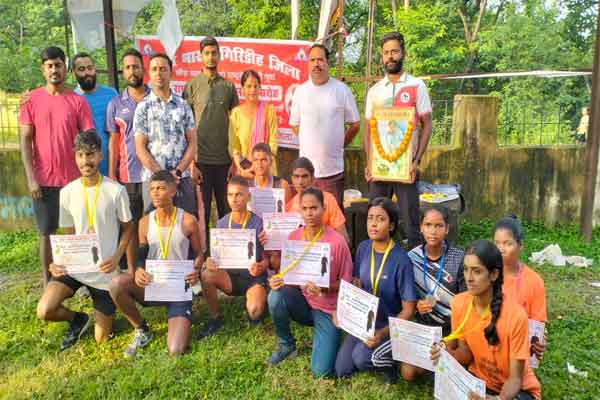गिरिडीह :  राष्ट्रीय खेल दिवस पर क्रीड़ा भारती ने कराया मिनी मैराथन का आयोजन