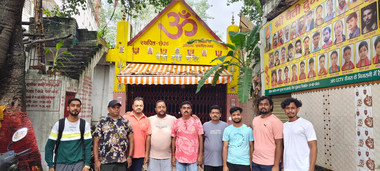 श्री चैती दुर्गा महासमिति के श्रद्धालुओं का जत्था अमरनाथ यात्रा के लिए रवाना