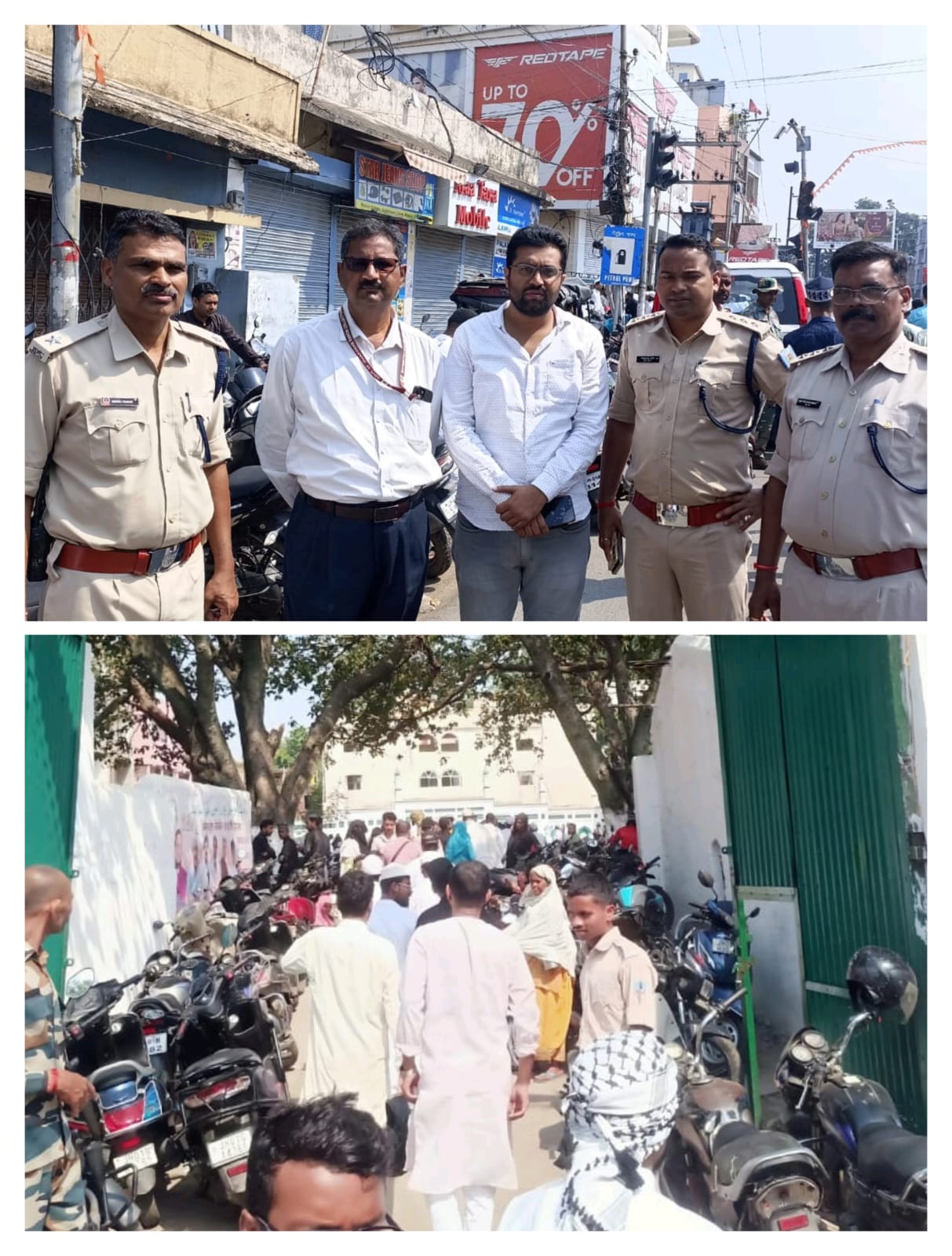 रांची में शांतिपूर्ण तरीके से अदा की गई  ईद उल अजहा की नमाज, पुलिस रही तैनात