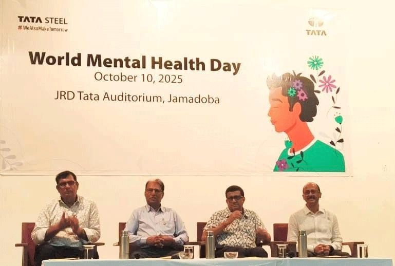टाटा स्टील झरिया डिवीजन ने मनाया विश्व मानसिक स्वास्थ्य दिवस, जागरूकता सत्र में 250 लोग हुए लाभान्वित