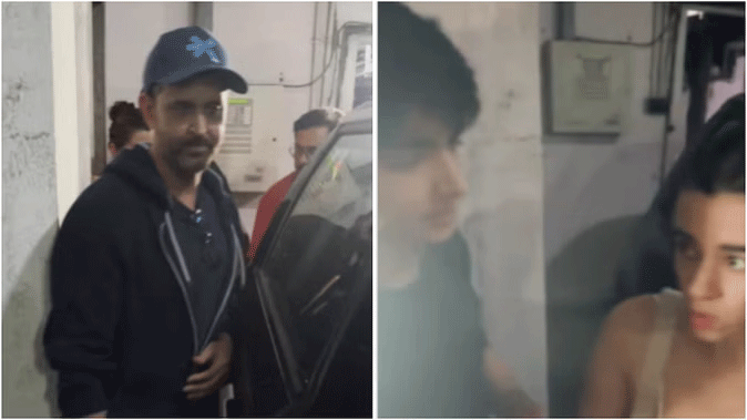 गर्लफ्रेंड सबा आजाद और बेटे रिदान के साथ मूवी डेट पर स्पॉट हुए ऋतिक रोशन , वीडियो वायरल