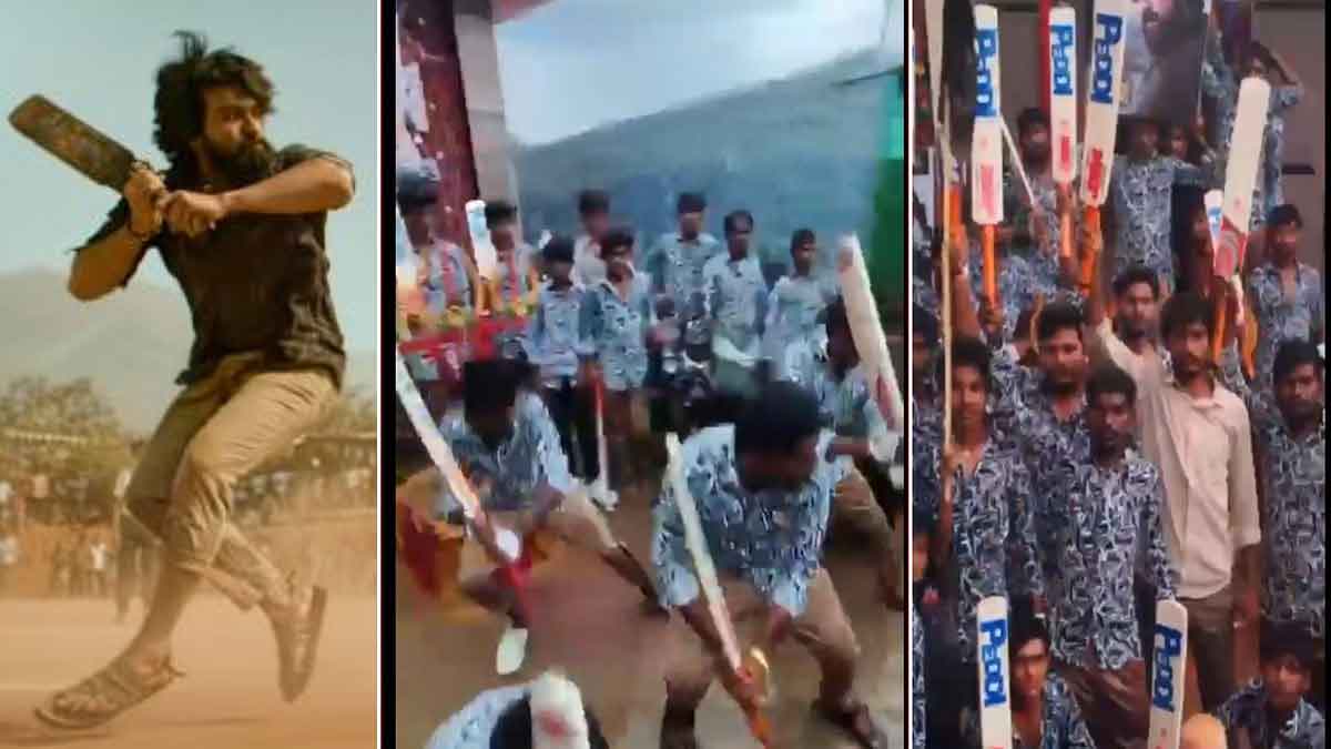 राम चरण की फिल्म 'पेद्दी' का एक सीन हुआ वारयल, इस दिन होगी रिलीज
