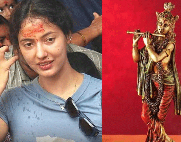अनिरुद्धाचार्य के बाद खुशबू पाटनी ने श्रीकृष्ण पर दिया बयान, लोग बोले- तू नारी नहीं पिशाचिनी …
