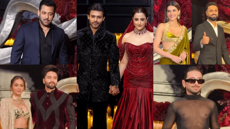 नूपुर सेनन-स्टेबिन बेन का ग्रैंड रिसेप्शन, सलमान खान समेत कई सितारे शामिल