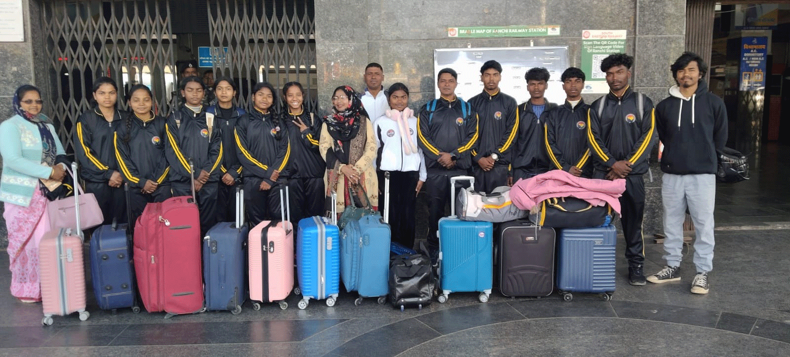 झारखंड की ताइक्वांडो टीम इंटरनेशनल चैंपियनशिप के लिए रवाना