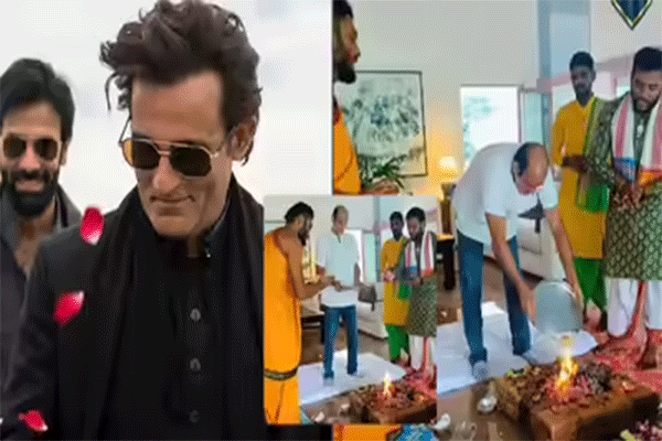 धुरंधर स्टार अक्षय खन्ना ने घर पर कराई वास्तु  शांति  की पूजा, तस्वीरें वायरल