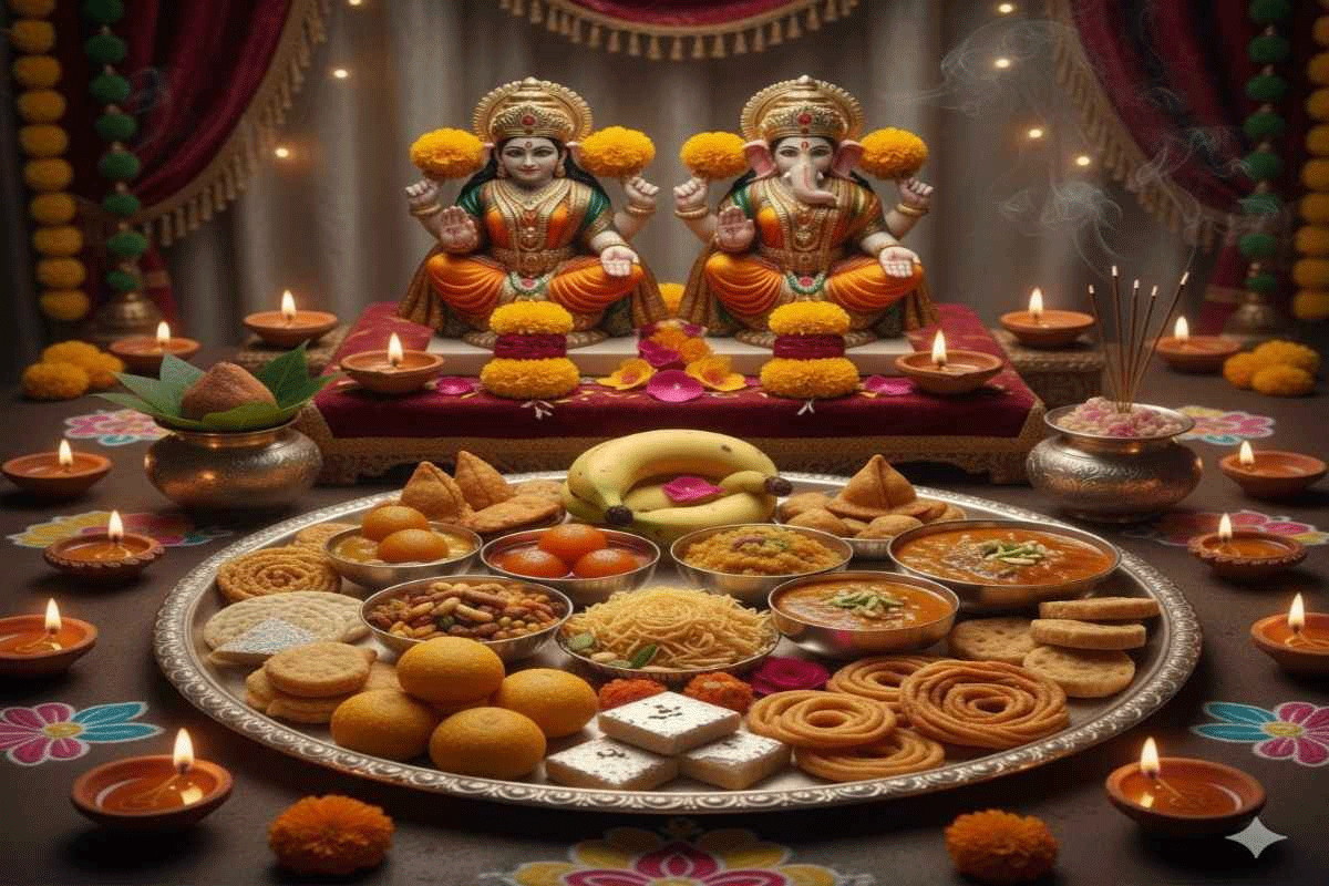 दिवाली पर इन चीजों का लगाएं भोग, माता लक्ष्मी होंगी प्रसन्न