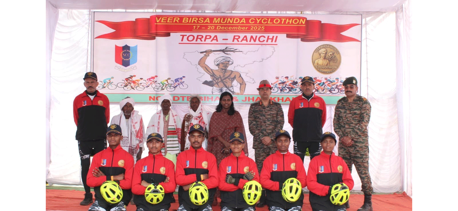 उलिहातु से रांची के लिए रवाना हुई ‘वीर बिरसा मुंडा साइक्लोथन’