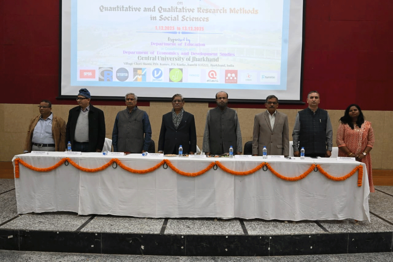 CUJ में हुआ दो सप्ताह का ICASSR प्रायोजित क्षमता विकास कार्यक्रम का भव्य उद्घाटन