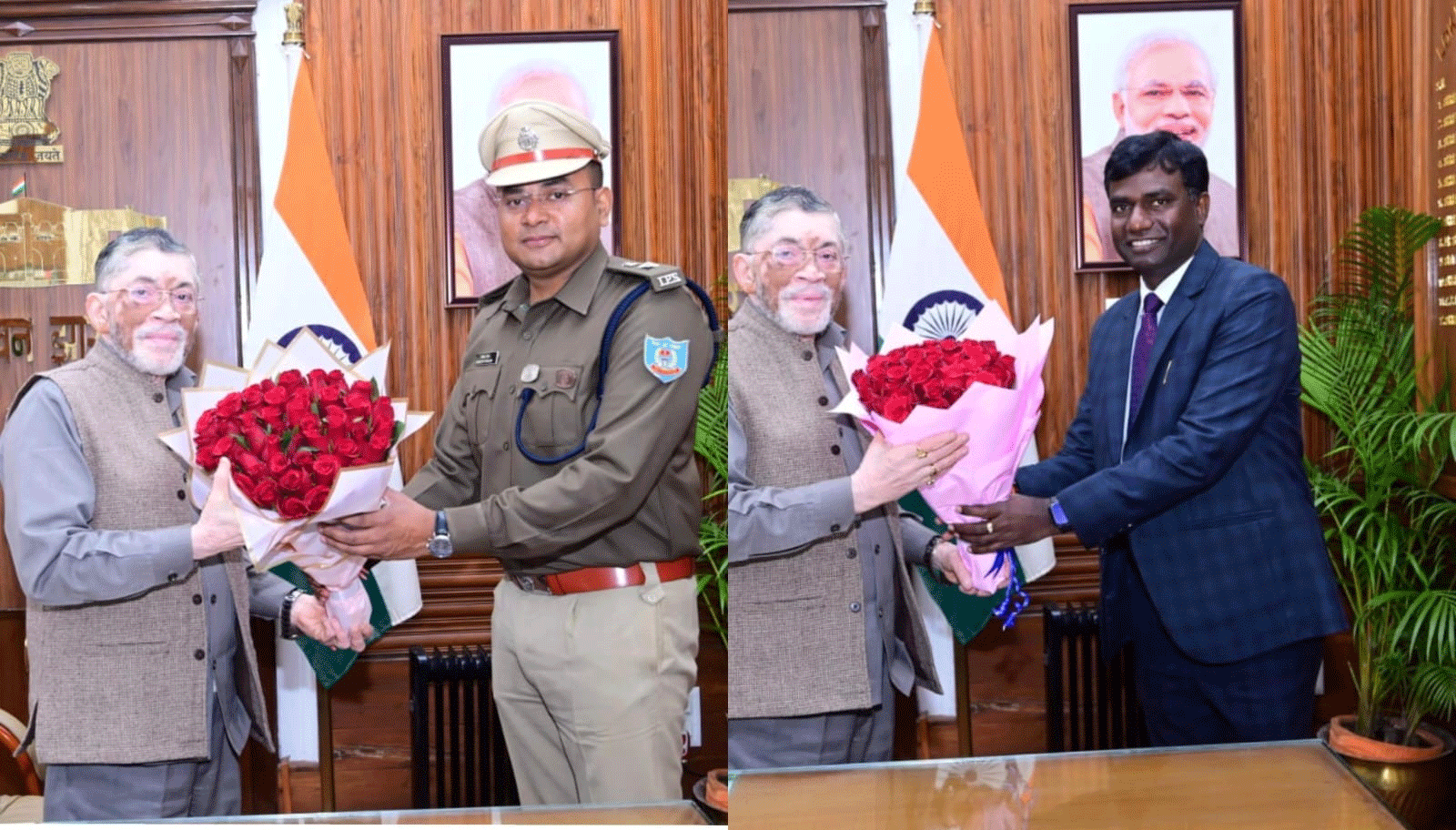 राज्यपाल से मिले रांची डीसी और एसएसपी, नववर्ष की दी शुभकामनाएं