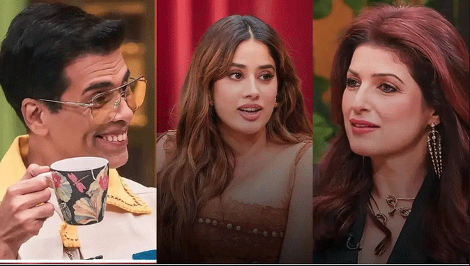 काजोल-ट्विंकल के शो ‘टू मच’ में करण जौहर का खुलासा, जान्हवी कपूर रह गई दंग