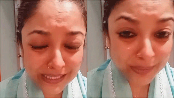 रोते-बिलखते तनुश्री  दत्ता ने शेयर किया वीडियो, कहा - मुझे मेरे ही घर में हैरेस किया जा ...