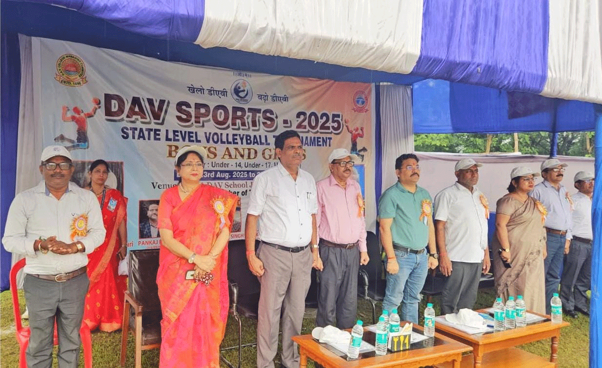 टाटा डीएवी में राज्य स्तरीय वॉलीबॉल प्रतियोगिता शुरू, 24 स्कूलों की टीमों की भागीदारी