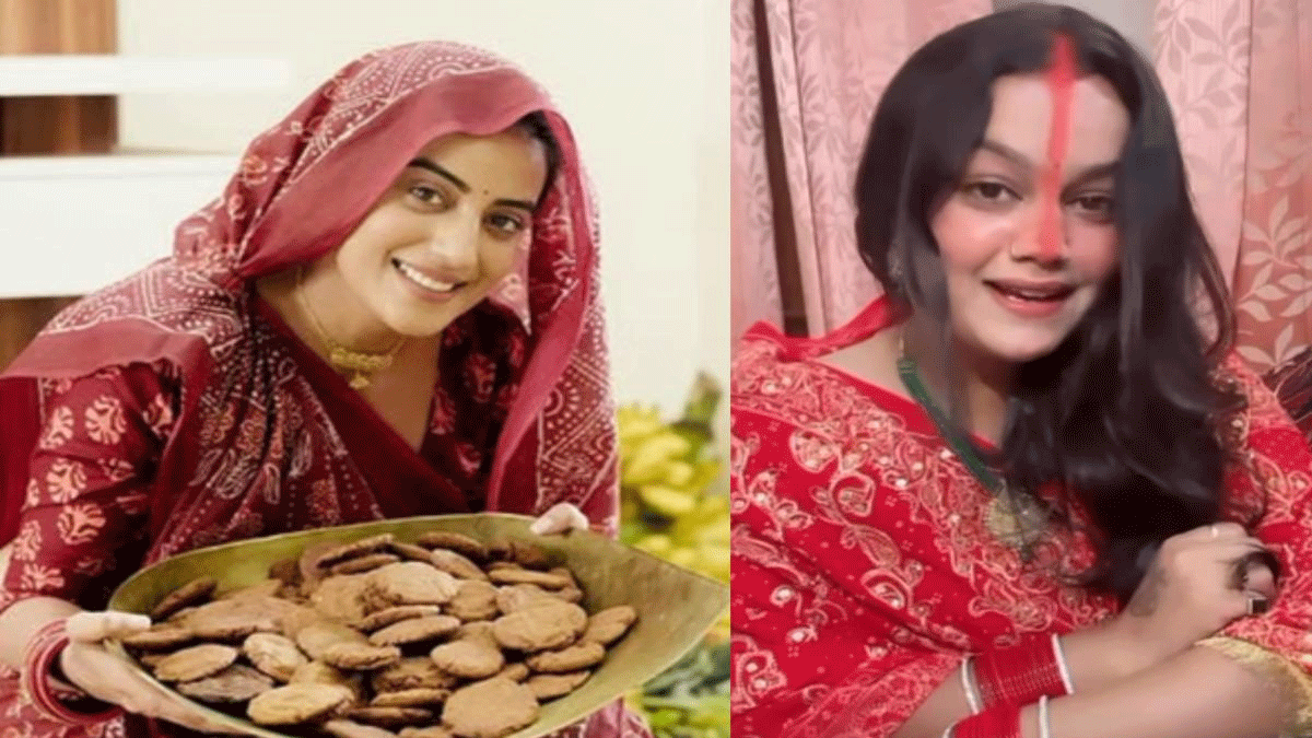 अक्षरा सिंह ने शेयर की छठ की तस्वीरें,सृष्टि पाठक ने गाया  गीत