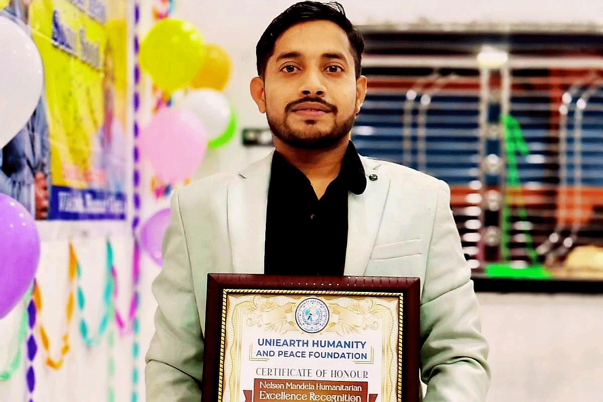 विकास गुप्ता को मिला नेल्सन मंडेला ह्यूमैनिटेरियन अवॉर्ड