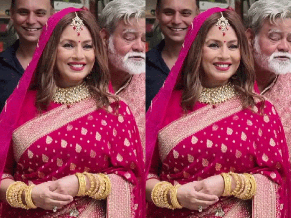52 साल की उम्र में दुल्हन बनी महिमा चौधरी, वीडियो वायरल