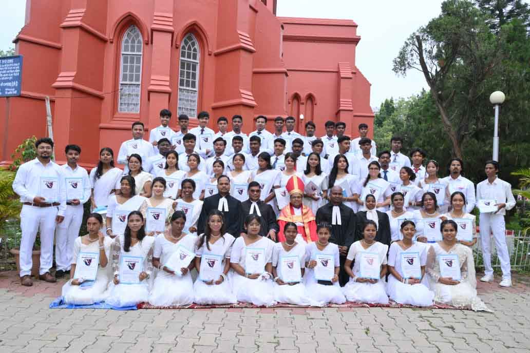नॉर्थ वेस्टर्न गोस्सनर चर्च, रांची में 59 बच्चों ने ग्रहण किया दृढ़ीकरण संस्कार