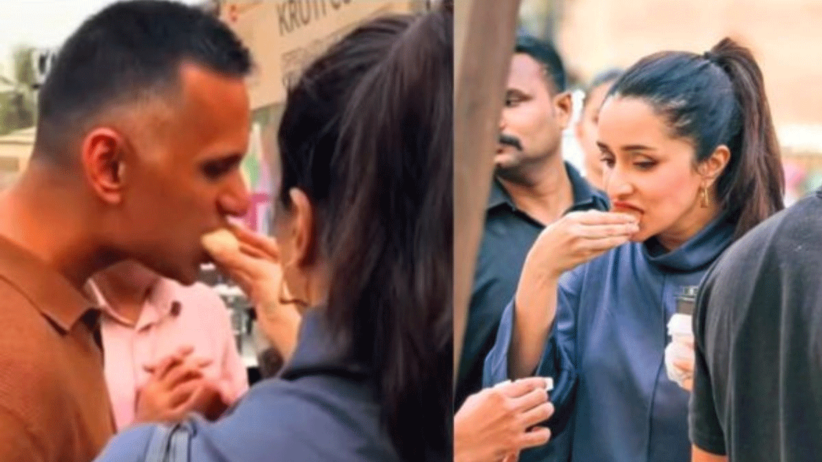 श्रद्धा कपूर ने रूमर्ड बॉयफ्रेंड राहुल मोदी को अपने हाथों से खिलाया स्ट्रीट फूड, वीडियो वायरल