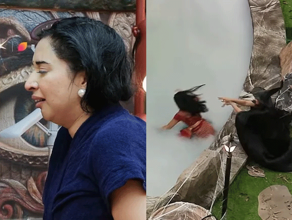 Bigg Boss 19:  एंट्री लेते ही 'डायन' बनी मालती, तान्या को पूल में दिया धक्का, बोली - रो जितना रोना है..