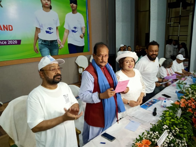 ब्लाइंड फोल्ड रन फॉर विजन कार्यक्रम में वित्त मंत्री राधा कृष्ण किशोर ने नेत्रदान का लिया संकल्प