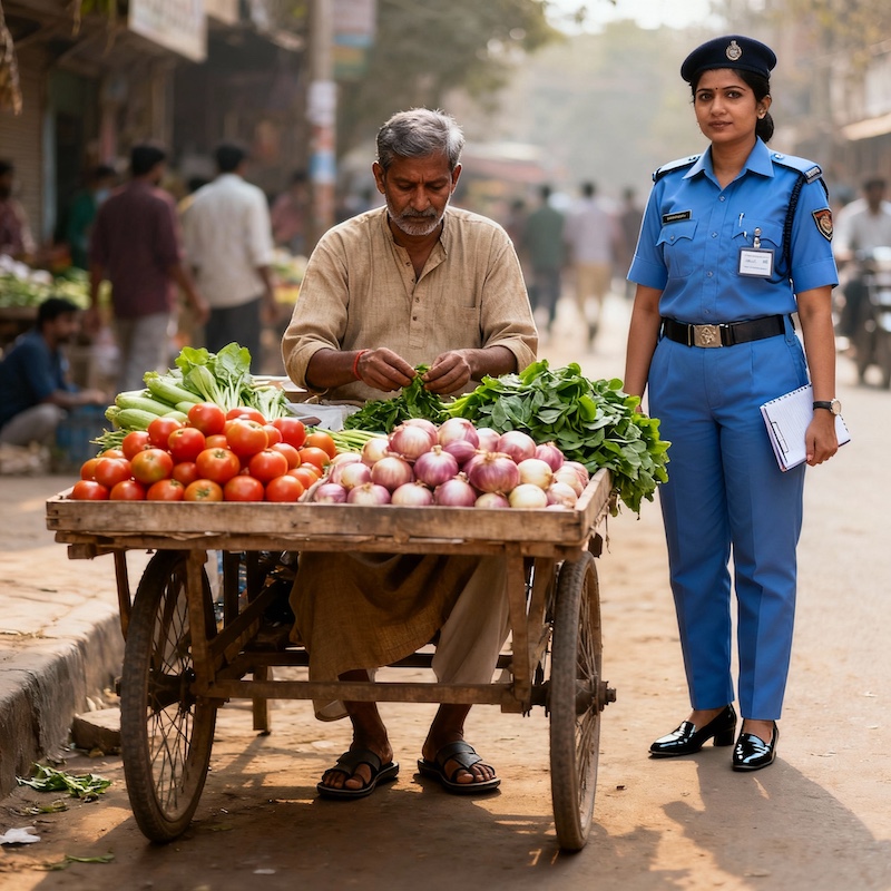 घूसखोर दारोगा का पति रहता है रांची में, सब्जी बेचता है भागलपुर में