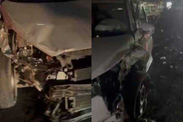 रांची: नामकुम इलाके में 3 गाड़ियां आपस में टकराई, कई घायल