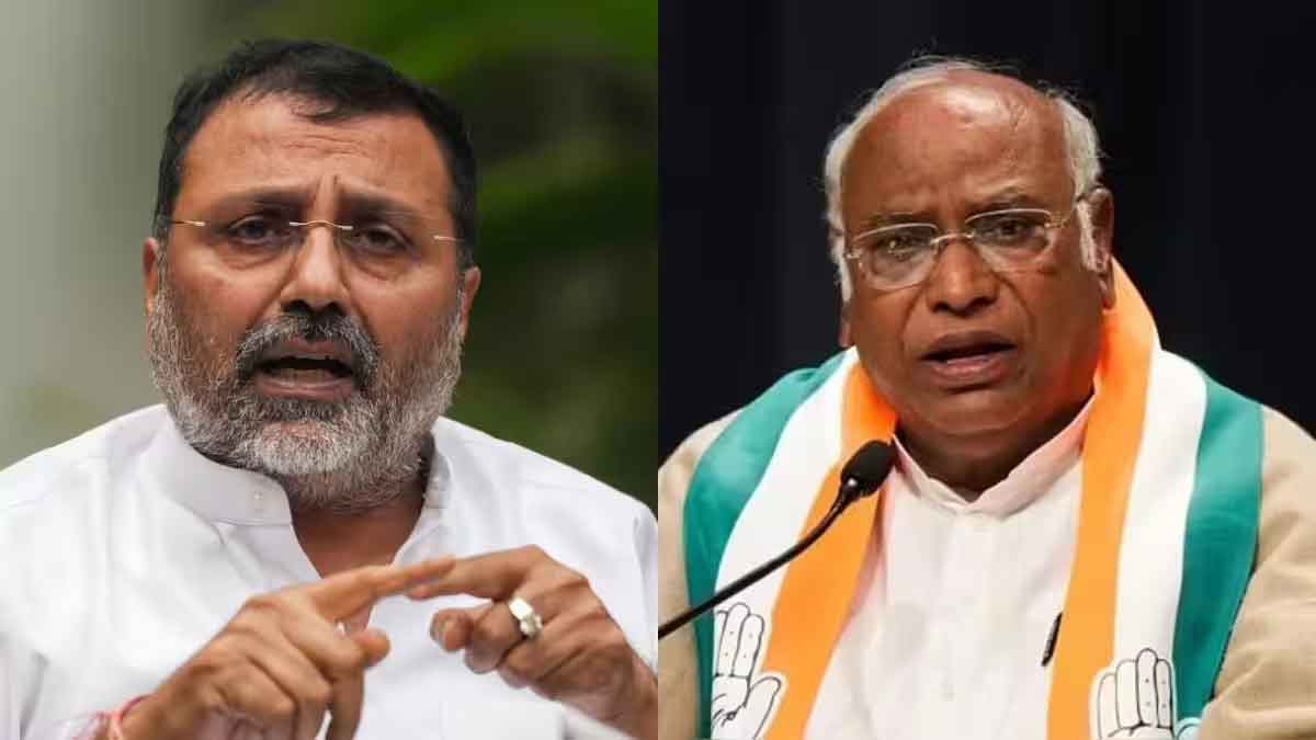 मल्लिकार्जुन  खड़गे ने खामेनेई के मारे जाने की निंदा की, निशिकांत दुबे ने ईरानी नेता की टिप्पणी की याद दिलाई