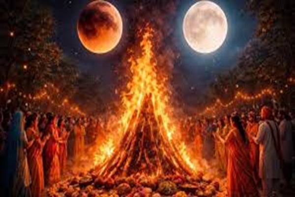 होलिका दहन के बाद भारत में चंद्रग्रहण का साया, जानें कब जलेगा अग्जा...